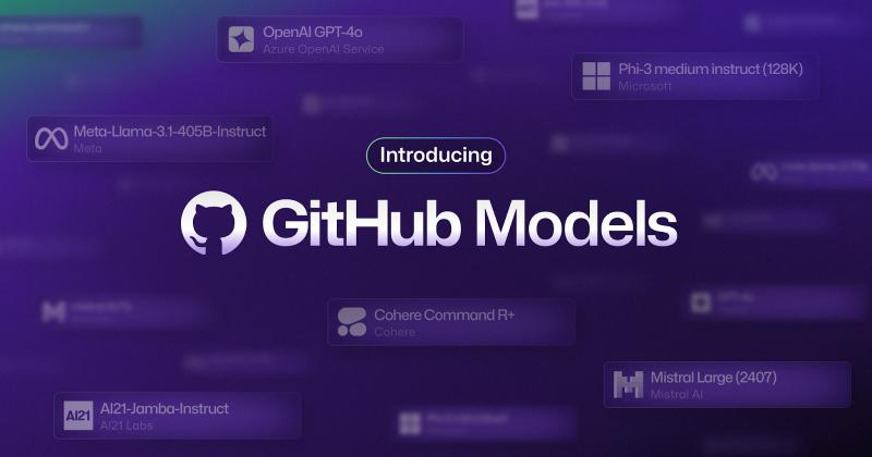 Introducing GitHub Models, a new way for the more than 100 million developers who call GitHub home to build with industry-leading AI models directly from their workflow.