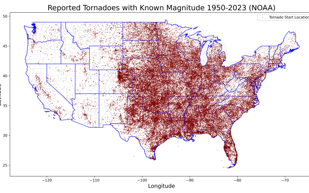 Analyze Tornado Data with Python and GeoPandas