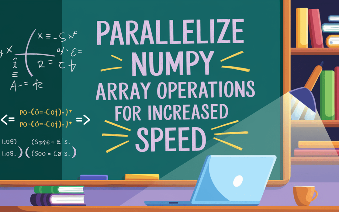 Parallelize NumPy Array Operations for Increased Speed